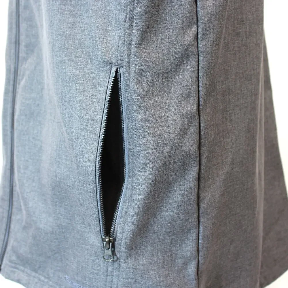 Exofficio Gray Full Zip Pockets Vest Coat Jacket XL
